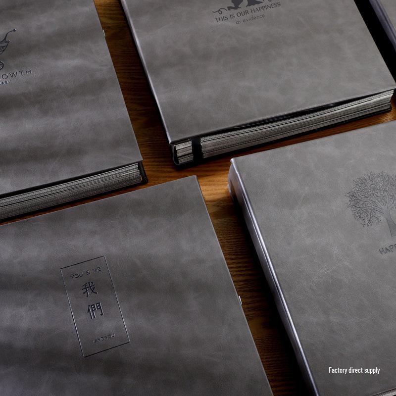 DIY Handmade Photo Album: Large Capacity, Self-Adhesive Scrapbook for Family Memories