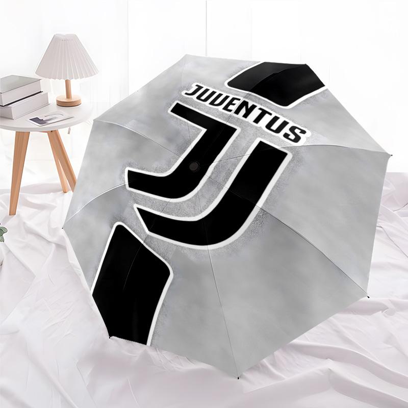 1pc Juventus Umbrella, Sun Protection, And UV Shielding. It Has Eight Sturdy Ribs for Outdoor Use And Perfect As a Holiday Gift