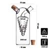 KADAX Bottle for Oil and Vinegar 300 Ml + 50 Ml