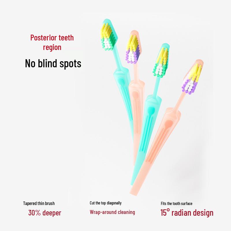 Premium Adult Soft Bristle Toothbrush, Set of 2 – Gum Care & Comprehensive Oral Cleaning, Retro Design