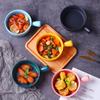 Internet Celebrity Nordic Style Household Ceramic Bowl Breakfast Ramen Bowl With Handle Large Baking Bowl Single Tableware Creative Personality