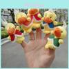 Enten-Plüsch-Fingerpuppen-Set mit PP-Baumwollfüllung für Kleinkinder Früherziehung Spezielle Charaktere Enthalten