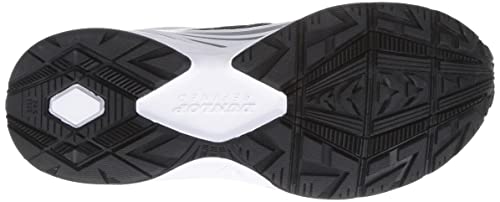 Dunlop Refined Men's Waterproof 4E Wide Walking/Jogging/Running Sneakers DM285 Black/White, Size 25.5cm