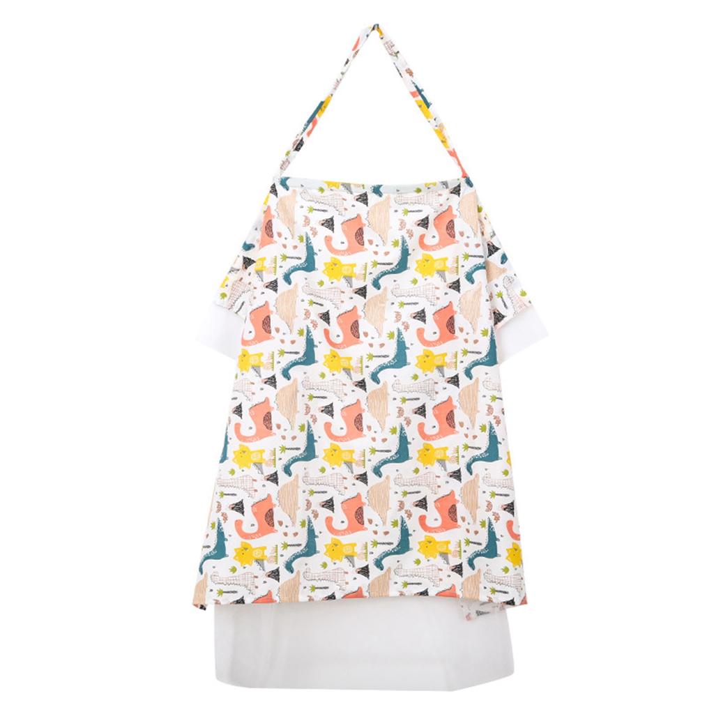 Breastfeed Apron Cover Breathable Baby Nursing Privacy Coverage Blanket with Elastic Shoulder