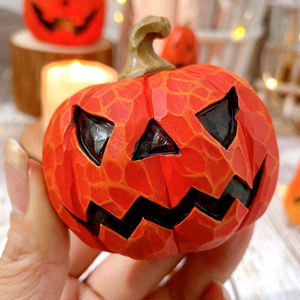 DIY Handmade Craft Halloween Pumpkin Model Resin Fake Pumpkins Model  Thanksgiving