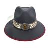 Men And Women Peach Top Western Cowboy Hat Style Jazz Hat Big Edge Top Hat