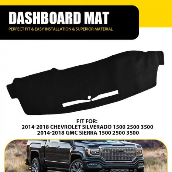 Dashboard Pad Cover Dash 2014-2018 for Chevrolet Silverado Sierra ,GMC etc EXXI
