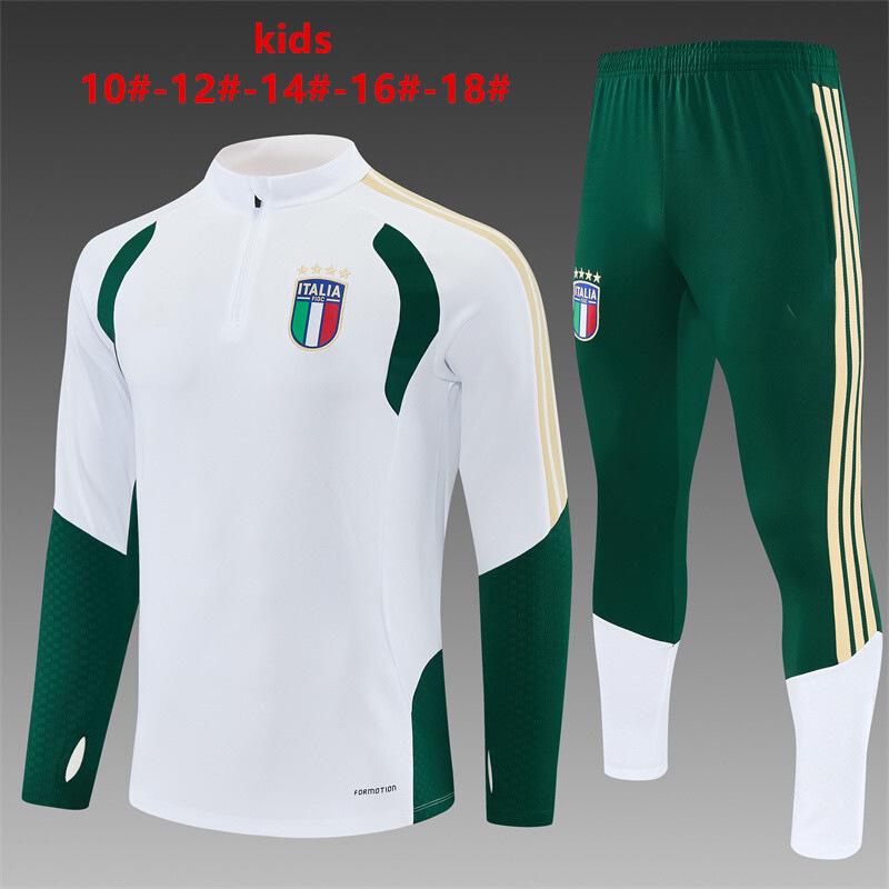 2627 World Cup Kids' Long-Sleeve Half-Zip Training Set - National Team Football Uniform, Quick-Drying & Breathable