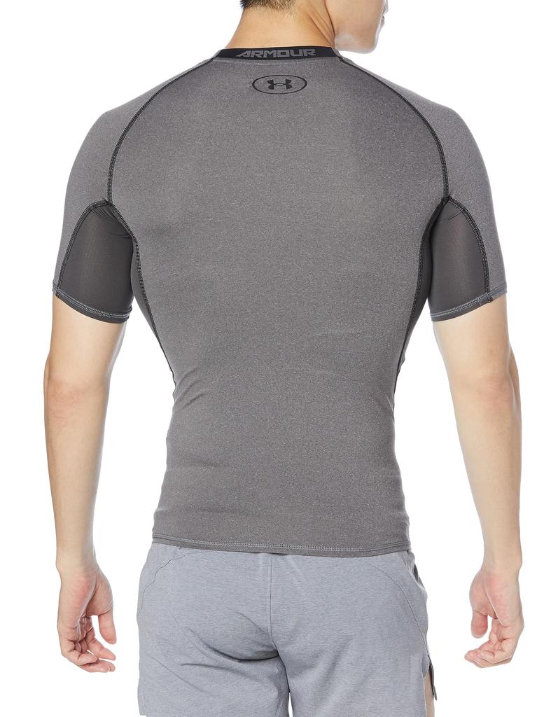 Under Armour UA HeatGear Armour Short Sleeve Charcoal Light Heather MD / /