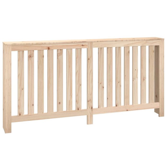 Cache-radiateur en bois massif de pin - VidaXL - 169x19x84 cm - Étagère pratique - Design moderne à lattes