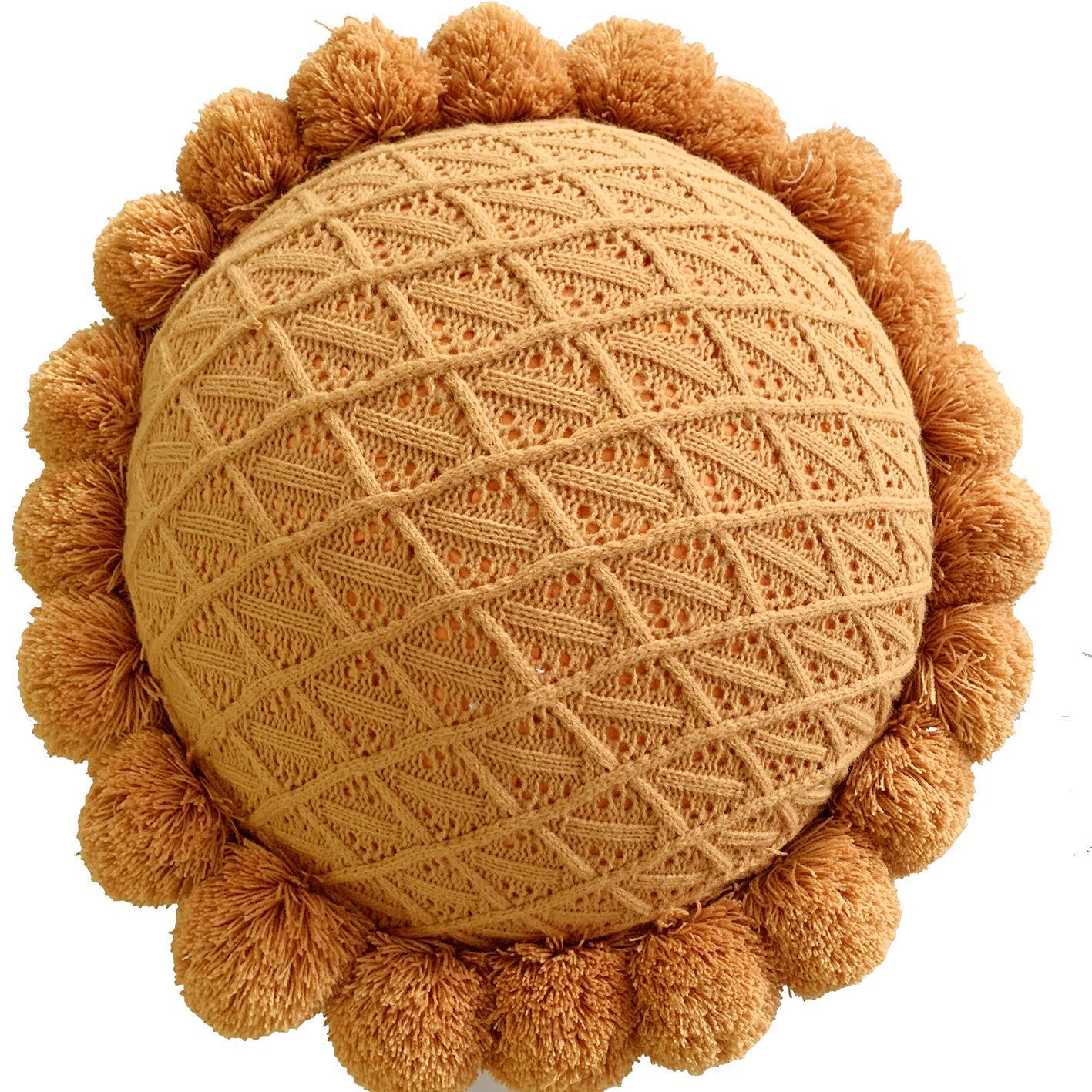 

Подушка из скандинавской шерсти с 3D-эффектом Sunflower, Containing core темно-желтого