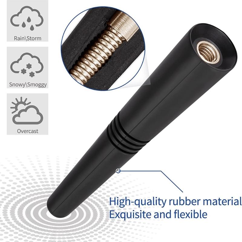 9cm Car Roof Antenna Stereo Radio FM/AM Signal Aerial Universal Amplified Antenna with Screws Auto Repair Accessories