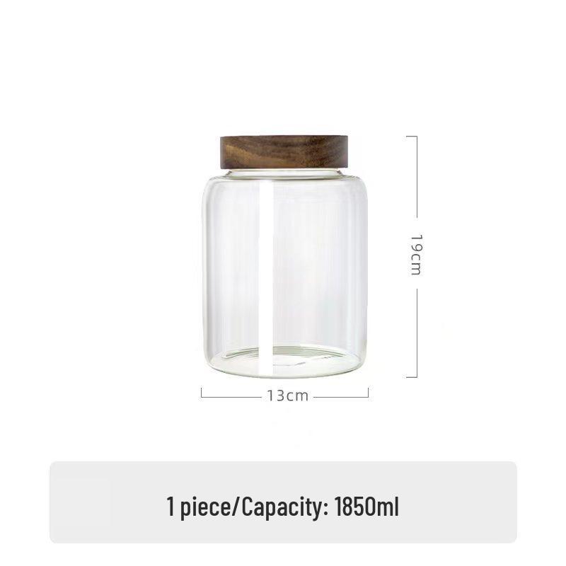 High-Temperature Resistant Multi-Size Honey Glass Jar - Food-Grade & Threaded for Sealing and Storage
