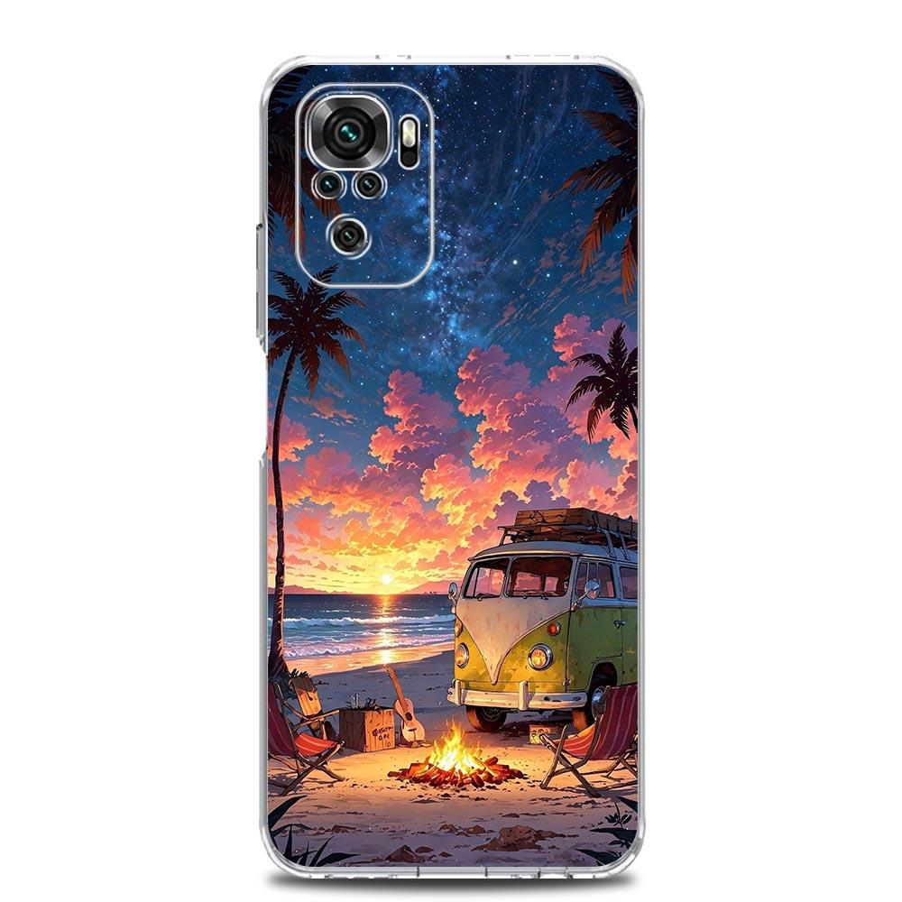 Phone Case For Xiaomi Redmi Note 15 14 13 12 4G 10 11 Pro Plus 5G 14C 13C 12C 10C TPU Cover Combi Van Car Outdoor Camping