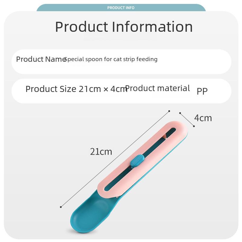 Cross-Border Cat Treat Feeder: Spoon and Squeezer for Canned Cat Food