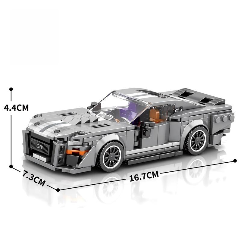 Vintage Style High-Quality Supercar High-Quality Gt500 High-Quality Building High-Quality Block Transport Vehicle Construction Set Collection Kit