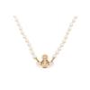 Saturn Pendant Brass Necklace Women Necklace Gold 6301011G02R635CN