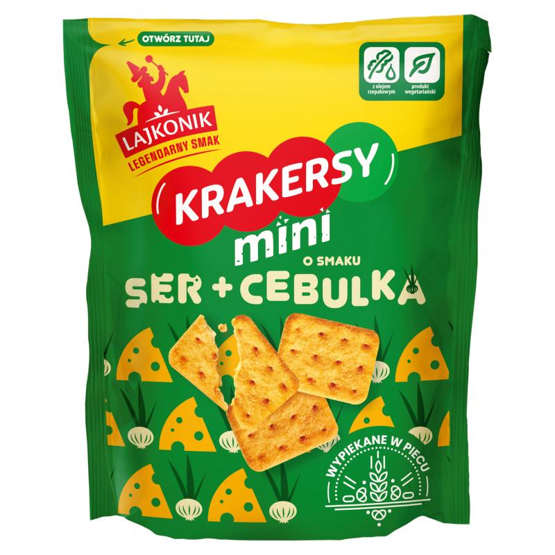 Lajkonik Krakers Mini O Smaku Ser+Cebulka 100 G