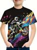 Summer Children's Clothing Car 3D Printed Boy's T-Shirt Graphic T Shirts Short Sleeve Girls Clothes Casual Round Neck Children Top