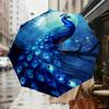 1pc Peacock Night Pattern Umbrella Design Automatic Opening and Closing Umbrella, High-quality Travel Umbrella,  c1128050