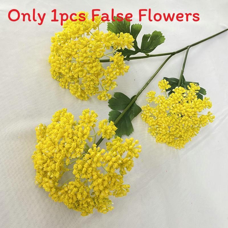 3 Rice Head Fruit Faux Plants Flocked Stems Wedding Decor Props Photography