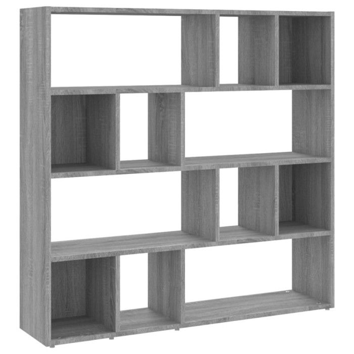 VidaXL Bookcase-Room Divider Sonoma Grey 105x24x102 Cm 823251
