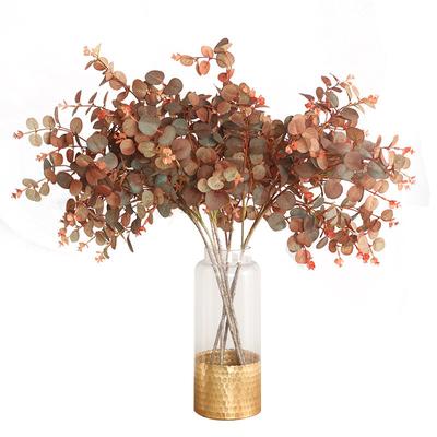 1Pc Fake Leaf Autumn Eucalyptus Artificial Plants Branch Home Garden Wedding Party Decoration