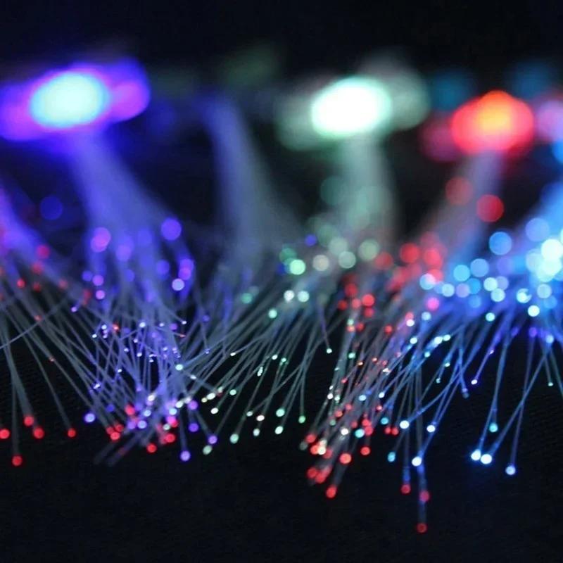 2er Pack LED Glasfaser Leuchten Mehrfarbig Haarspangen LED Haarleuchten Weihnachtsdekoration Neon Party