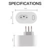 Germa Brazil 16a Tuya Wifi Smart Plug With Power Monitor Tuya Smart Life App Wifi Smart Socket Works For Google Home And Alexa