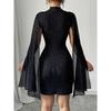 New Elegant Slim-Fit Dress 2026 Women's Fashion Solid Color Bodycon Dress