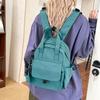 Schoolbag new women's backpack niche design fashion trend portable simple size versatile backpack