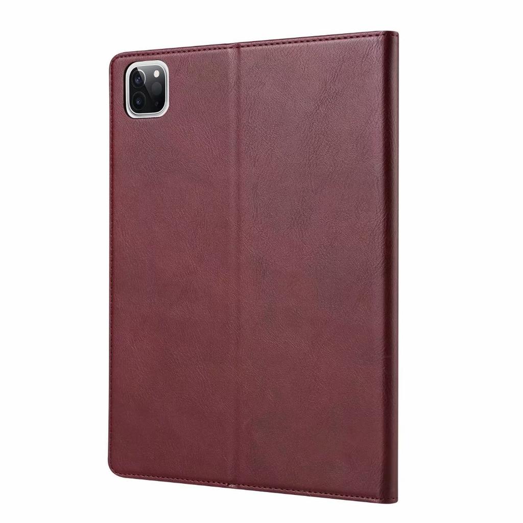 Applicable To iPad Air 11 Tablet Leather Case Pro13 Inch 2026 Retro Leather Pattern Card Wallet Holder Pen Slot Cover