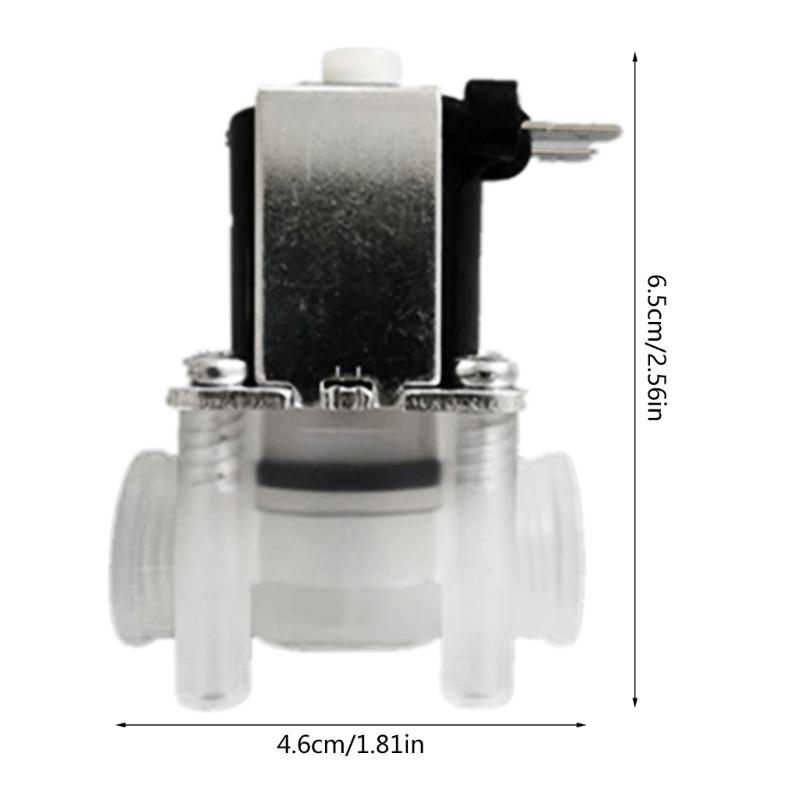 Upgrade Plastic Water Electric Solenoid for Valve Normally Open N/O Pressure Water Inlet Flow Switch 1/4" Thread Compact