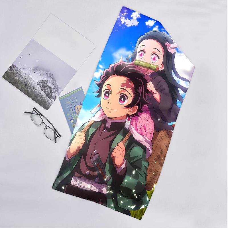 Tanjirou Nezuko Fashion Beach Towel: Ideal for Summer Adventures Soft, absorbent and quick drying suitable for swimming and bathing