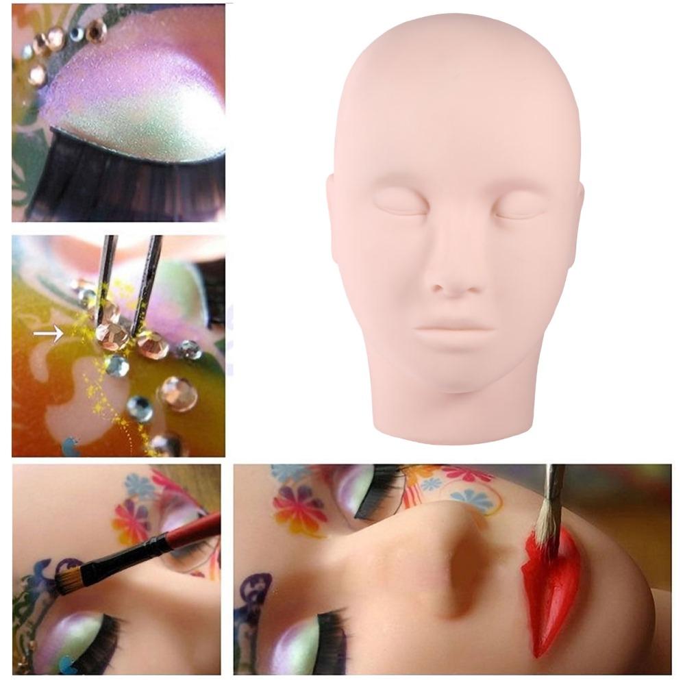 Practice Mannequin Makeup Practice Head 1PC Lash Training Mannequin  For Makeup Artists