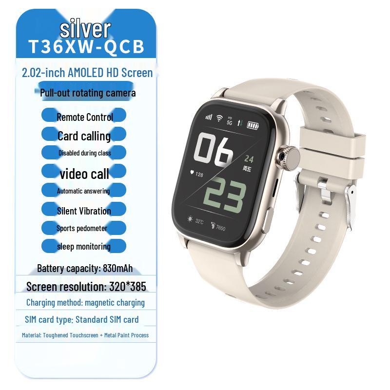 Middle School Student Smartwatch: Kids' Video, GPS, SIM Dual Call.