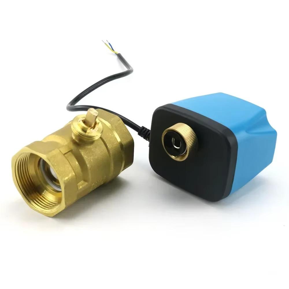 Robinet cu bilă electric cu 2 căi durabil Normal Închis Solenoid cu o comandă cu două fire DN50 DC12V-24V AC220V Robinet cu bilă motorizat