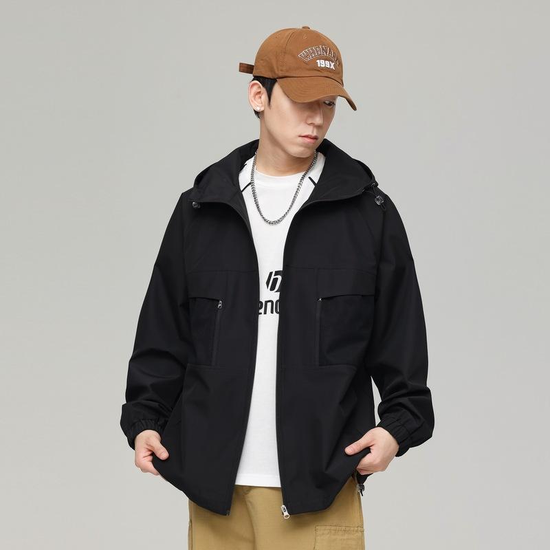 

Американский модный бренд, мужская свободная куртка с капюшоном, повседневная куртка начала осени 3XL