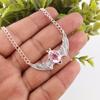 Morganite Pendant, Handmade Gemstone 925 Solid Sterling Silver Pendant Antique Jewelry, For Engagement Gift