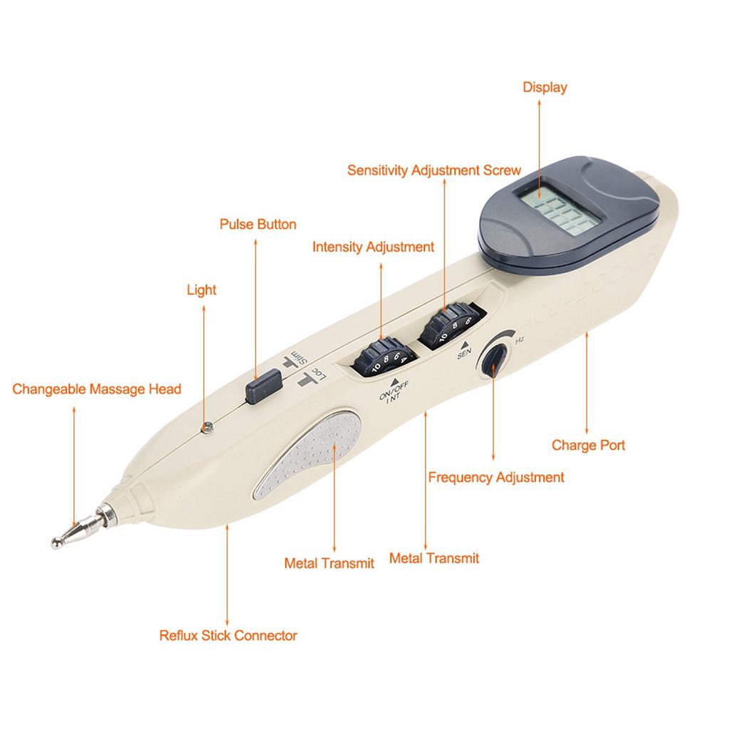 Digitales elektronisches Akupunktur-Gesundheits-Pulsmassagegerät Gesundheitspflege-Tool 110-240 V