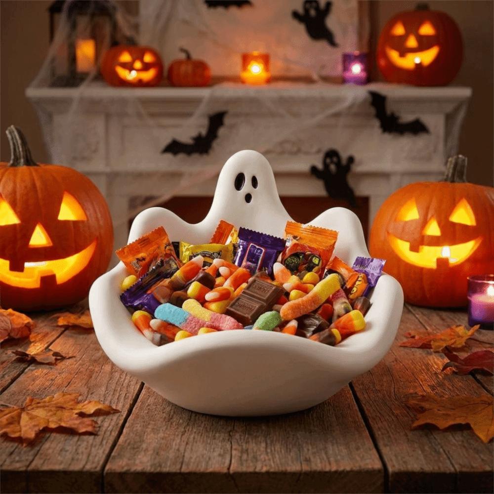 Halloween Theme Candy Bowl Mold Non-Stick Jewelry Storage Tray Mold DIY Handmade Use