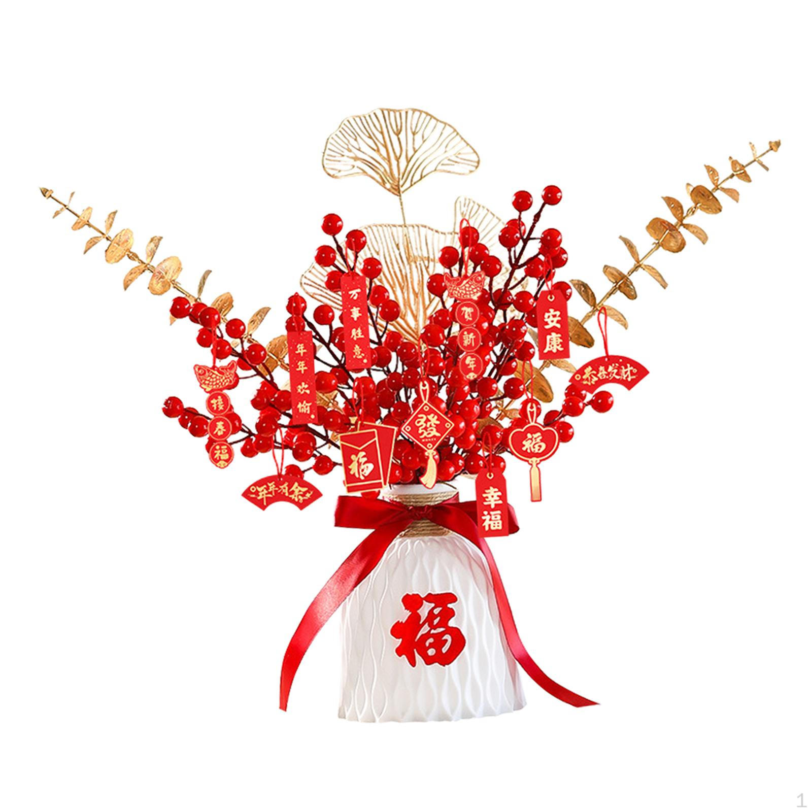 

Chinese Year Decoration Character Hanging Pendants Ornament for Living Room Hotel Spring белый