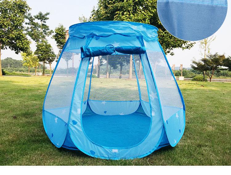 Children's Six-Sided Indoor Tent with Ocean Ball Pit