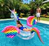 Zattera Gonfiabile Spessa Balena Nera Unicorno per Adulti e Bambini