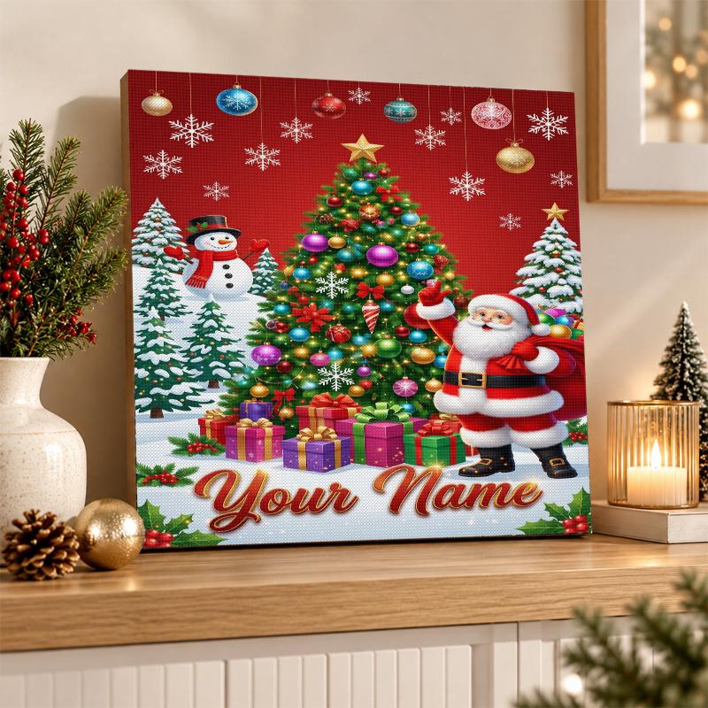 Christmas Custom Name Text 5D Diamond Painting Kit DIY Full Drill Diamond Art Decoration
