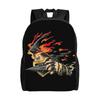 Scorpion Fire Spike Mortal Kombat Backpack for Men Women Teenage High School Daypack College Shoulder Bag Outdoor