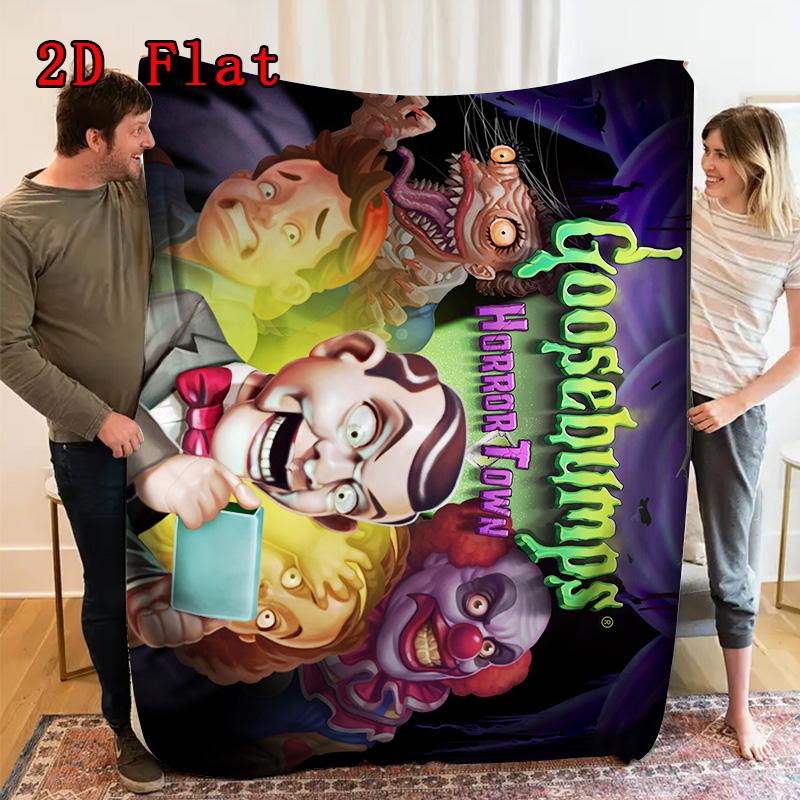 Creepy Puppet 2D Flat Pattern Flannel Blanket High Quality All Seasons Warmth and Comfort Perfect for Christmas Gifts.NMT0928424
