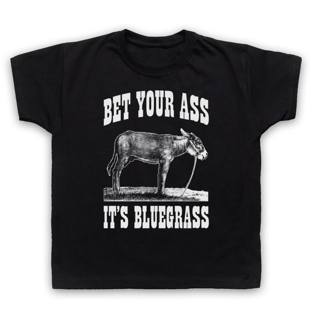 Спорим на задницу, это блюграсс-музыка! Сlogan Смешной Комедия Дети Детская Футболка M