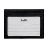 Coach Varsity Letter Print Leather Card Holder Unisex Accessories Black White CAK21-L77