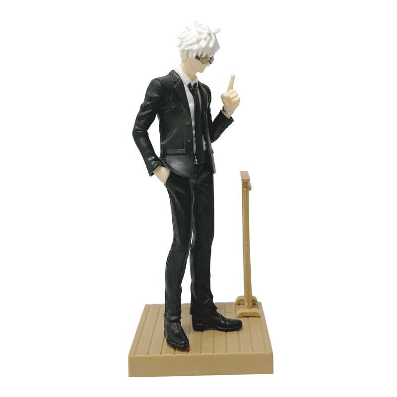 17Cm Jujutsu Kaisen Anime Figure Suit Gojou Satoru Action Figure Handsome Suit Man Geto Suguru Figurine Pvc Collection Model Toy